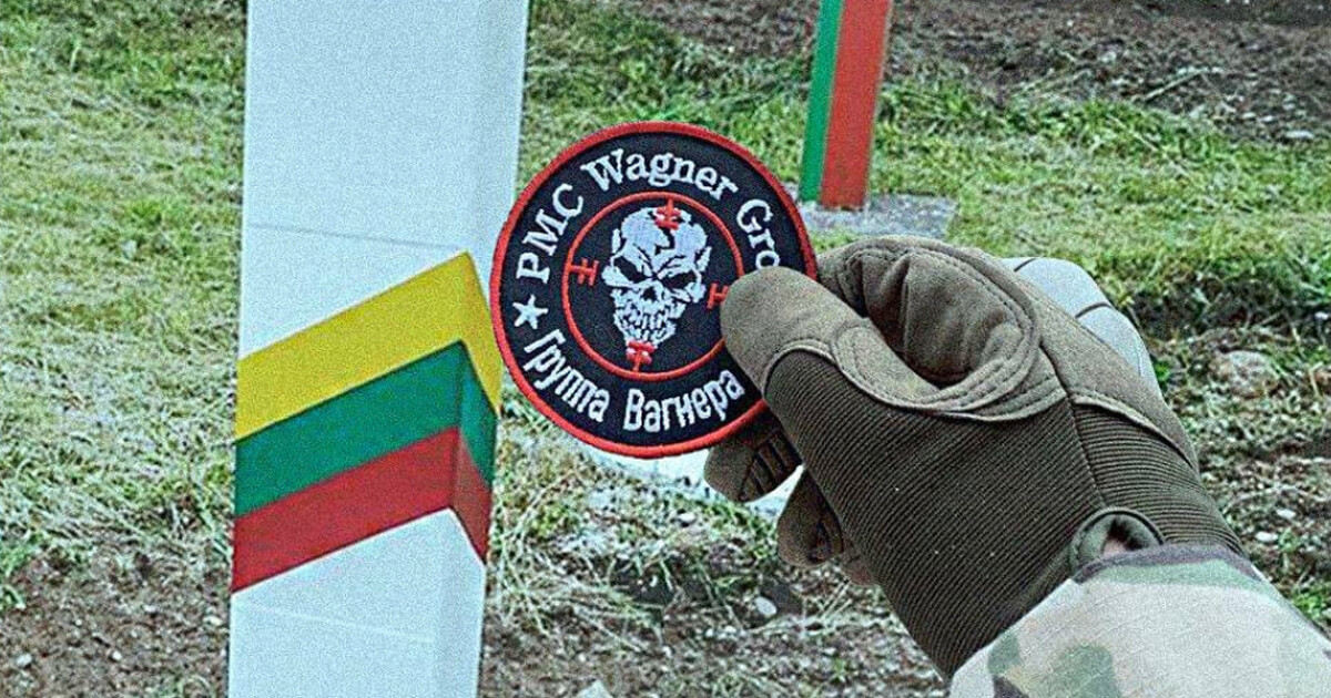 A photo with a Wagner fighter at the Lithuanian border pillar is another fake