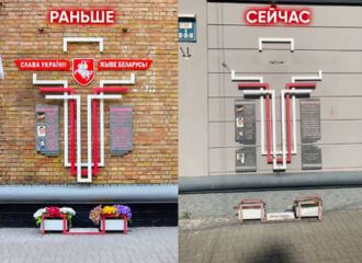 У Кіеве знішчаюць помнік беларусам, якія загінулі за Украіну?
