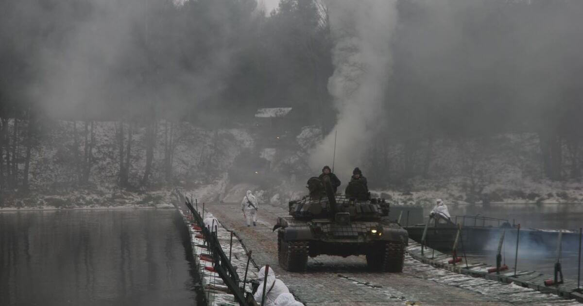 Танковый батальон 6-й механизированной бригады направился на полигон «Гожский» 