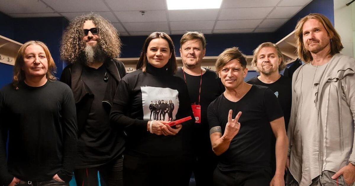 Святлана Ціханоўская сустрэлася з гуртом Бі-2