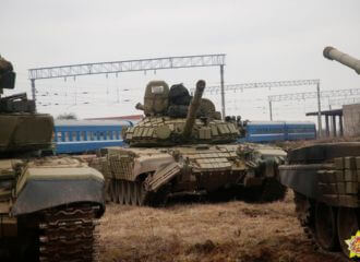 На станции Ошмяны состоялась разгрузка эшелона ВС РБ