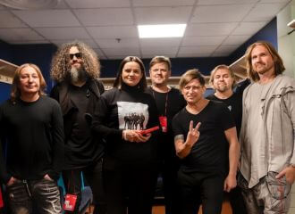 Святлана Ціханоўская сустрэлася з гуртом Бі-2