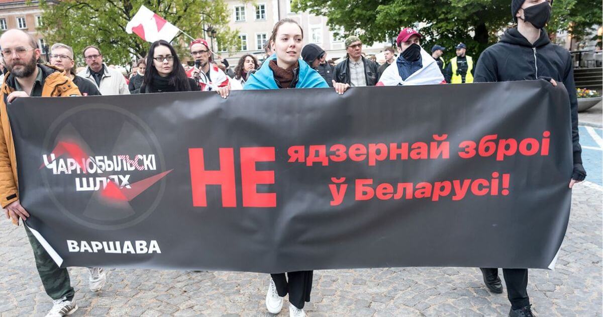 У Варшаве і Беластоку беларусы выйшлі на Чарнобыльскі шлях