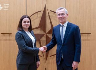 Святлана Ціханоўская сустрэлася з генсекам НАТА