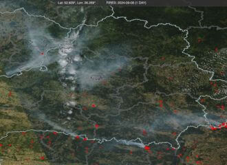 Дым ад пажараў ва Украіне дасягнуў Ваўкавыска і зацягнуў усю Гомельшчыну: што па радыяцыі?