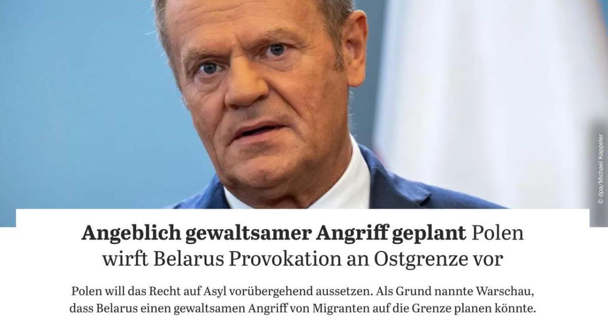 В Польше заявили, что Минск готовит масштабную провокацию с мигрантами на границе? Не совсем