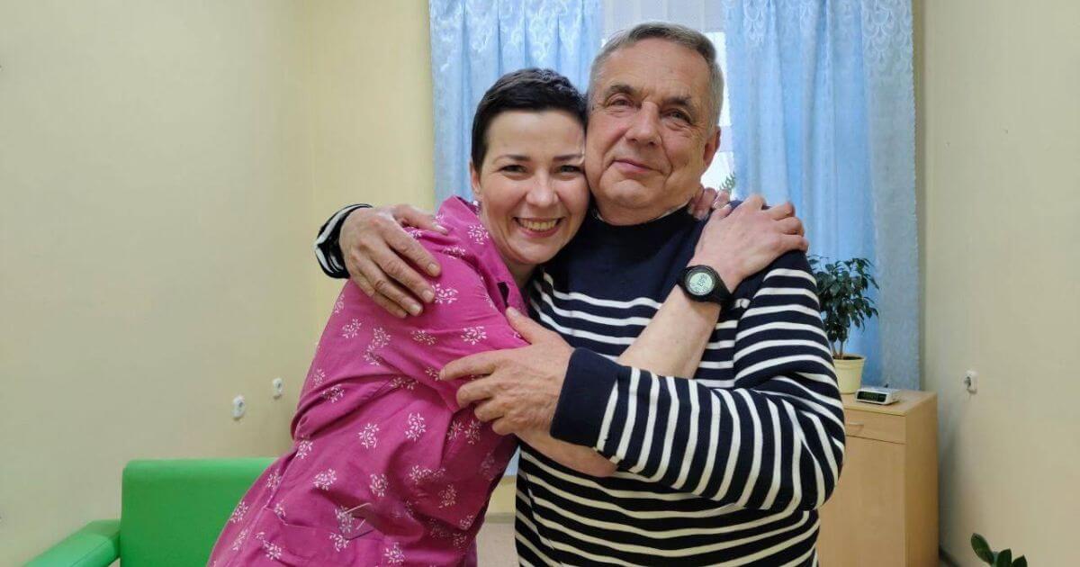 Мария Колесникова встретилась с отцом