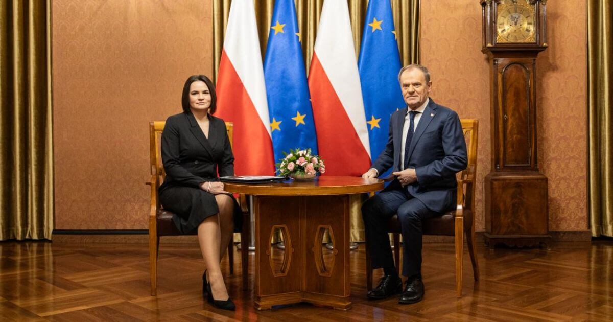 Святлана Ціханоўская сустрэлася з прэм’ер-міністрам Польшчы