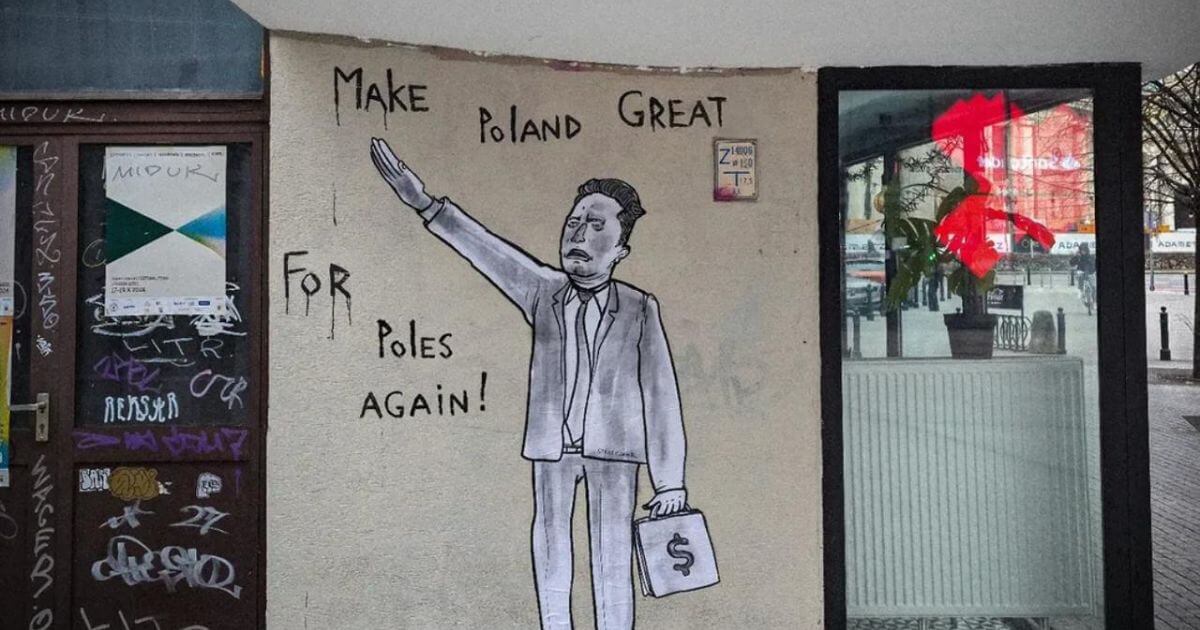 Belarusian artist was detained in Warsaw for art with Elon Musk, the police tried to accuse him of Nazi propaganda