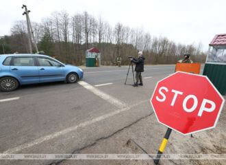 Иностранным журналистам показали работу пункта пропуска на границе с Украиной, закрытого 24.02.2022 и используемого для обмена пленными