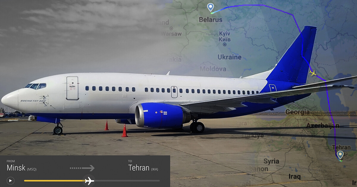 Former Belavia plane flew to Iran: It was sold for $1.9 million